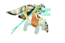 Light Blue Horse Charm H